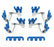 Blue Wire Loom Kit Fits 7mm and 8mm Spark Plug Wires Mr Gasket