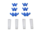 Standard Wire Loom Kit Chrome / Blue Fits 7mm and 8mm Spark Plug Wires Mr Gasket