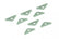 Valve Cover Clamps Chrome Custom short style, 1/4 Inch Diameter Holes, 8 in a set Mr Gasket