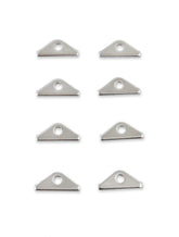 Valve Cover Clamps Chrome Custom short style, 1/4 Inch Diameter Holes, 8 in a set Mr Gasket