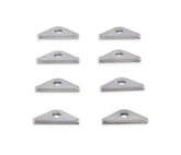 Valve Cover Clamps Chrome Custom short style, 1/4 Inch Diameter Holes, 8 in a set Mr Gasket