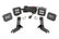 LED Light Kit | Ditch Mount | 2" Black Pair | Spot | Chevy Silverado 1500 (99-06)/Tahoe (00-06) 