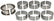 Clevite Nissan 2393 2565 2753 2793cc 6 Cyl 1970-84 Main Bearing Set