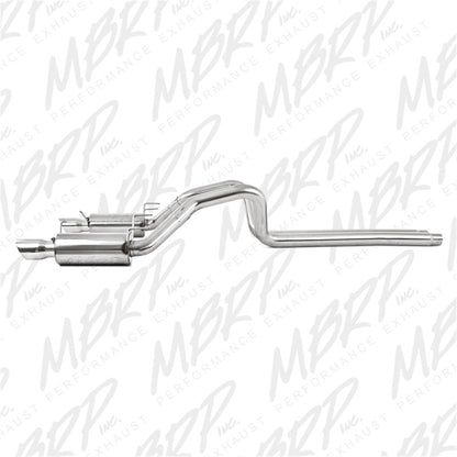 MBRP 11-14 Ford Mustang GT 5.0L Dual Split Rear Street Version T409 3in Cat Back Exhaust System | S7258409