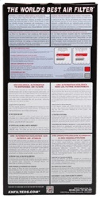 K&N Drop-In Air Filter | 2007-2025 Citroen C5, DS4 & DS7 & more 1.6L L4 | 33-2936