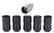 McGard Wheel Lock Nut Set - 5pk. (Cone Seat) M14X1.5 / 22mm Hex / 1.639in OAL - Black