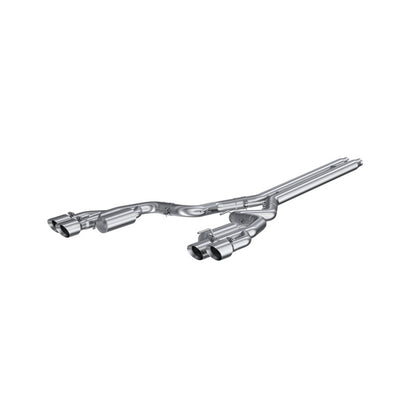 MBRP 2018-2023 Ford Mustang GT 5.0 3in Cat Back Quad Tip Race Version - T304 | S7207304
