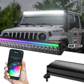 XK Glow XKmax 10in Offroad Light Bar w/ RGBW Chasing DRL & App Control