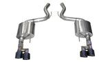 Corsa 18-23 Ford Mustang 5.0L V8 3in Sport Axle-Back Dual Rear Exit w/ 4in Black PVD Pro-Series Tips