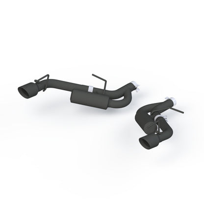 MBRP 2016-2024 Chevrolet Camaro 2.5in Black Coated Non NPP Axle Back Exhaust System - 4in Dual Wall Tips | S7038BLK
