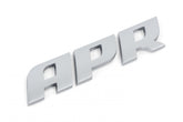 Badge Matte Silver APR Badge in Matte Silver APR