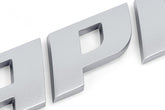 Badge Matte Silver APR Badge in Matte Silver APR