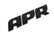 Badge Satin Black APR Badge in Satin Black APR