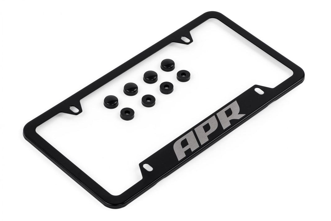 License Plate Frame Thick, Black w/ Hiders APR license plate frames and vanity plates are the perfect addition for any APR tuned vehicle! APR