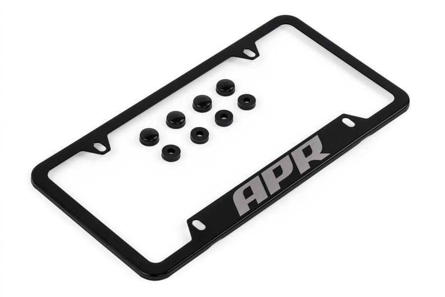 License Plate Frame Thick, Black w/ Hiders APR license plate frames and vanity plates are the perfect addition for any APR tuned vehicle! APR