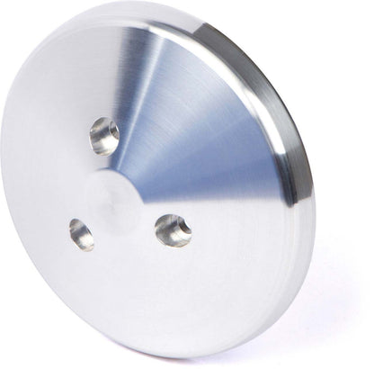 CVF Racing polished Sanden 508 style AC compressor cover for V-belt clutch compressors, AC-CAP-V