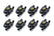 ACCEL ACCEL Ignition Coil - SuperCoil -GM LS2, LS3 and LS7 - Black - 8-Pack 140043K-8