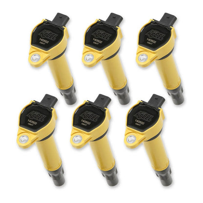 ACCEL SuperCoil Ignition Coils | 2006-2011 Mopar 2.7L/3.5L/4.0L V6, Yellow, 6-Pack | 140502-6