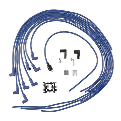 ACCEL SuperStock Spiral Spark Plug Wire Set | 8mm Spiral Core, 90 Degree Boots, Blue | 5041B