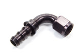 Aeroquip AQP Socketless Hose End — -10 AN 90°, 10 AN Female Swivel, Black | FBL1534