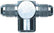 Aeroquip Stl Tee 1/8npt female to #4an Fitting FBM2882