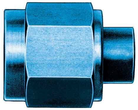 Aeroquip Aluminum AN Cap — -10 AN, Blue Anodized | FBM3742