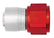 Aeroquip StartLite Crimp Hose End — -10 AN Straight, 10 AN Female Swivel, Red/Silver | FBM4214