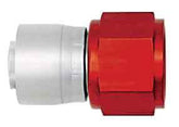 Aeroquip StartLite Crimp Hose End — -10 AN Straight, 10 AN Female Swivel, Red/Silver | FBM4214