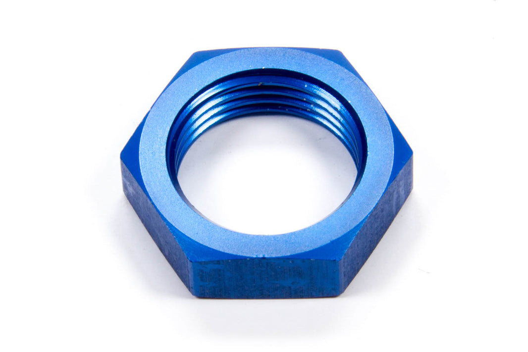 Aeroquip Aluminum AN Bulkhead Locknut — -12 AN, Blue Anodized | FCM2105