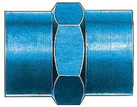 Aeroquip 1/4in Alum Pipe Coupler FCM2130