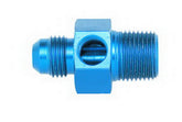 Aeroquip #6 to 3/8in NPT Str Adpt w/ 1/8in NPT Port FCM2277