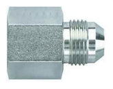 Aeroquip AN Reducer Adapter — 10 AN Female Swivel to 8 AN Male, Straight, Zinc | FCM2421