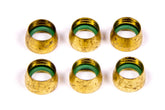 Aeroquip -6 Replacement A/C Brass Sleeves (6 pk) FCM2430