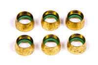 Aeroquip -6 Replacement A/C Brass Sleeves (6 pk) FCM2430