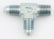Aeroquip AN Run Tee — 3 AN Male x 3 AN Male x 1/8 in NPT Male, Zinc | FCM2700