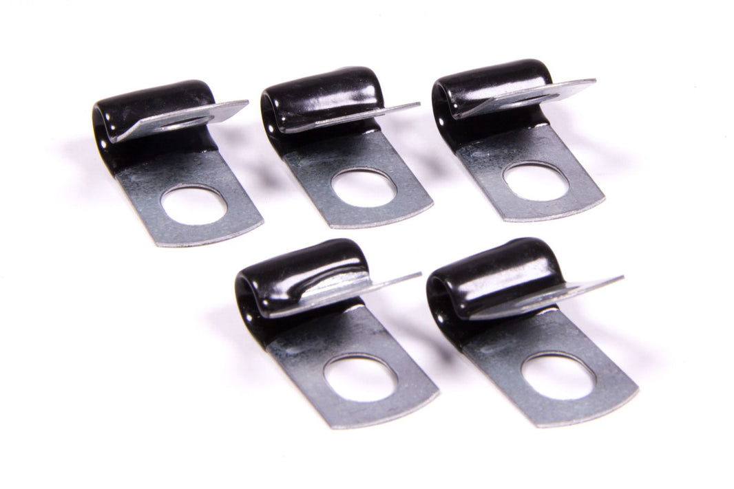 Aeroquip Adel Line Support Clamp — 0.25 in ID, Vinyl-Coated Steel, 5-Pack | FCM3481