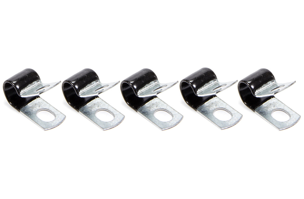 Aeroquip Adel Line Support Clamp — 0.44 in ID, Vinyl-Coated Steel, 5-Pack | FCM3482
