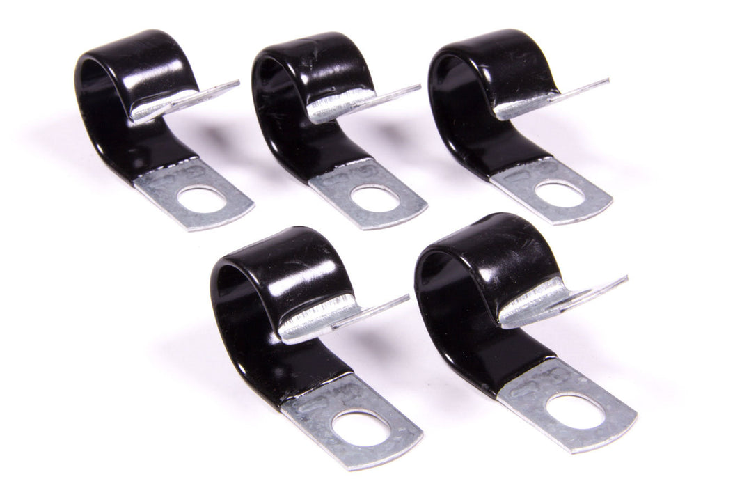 Aeroquip Adel Line Support Clamp — 0.75 in ID, Vinyl-Coated Steel, 5-Pack | FCM3486