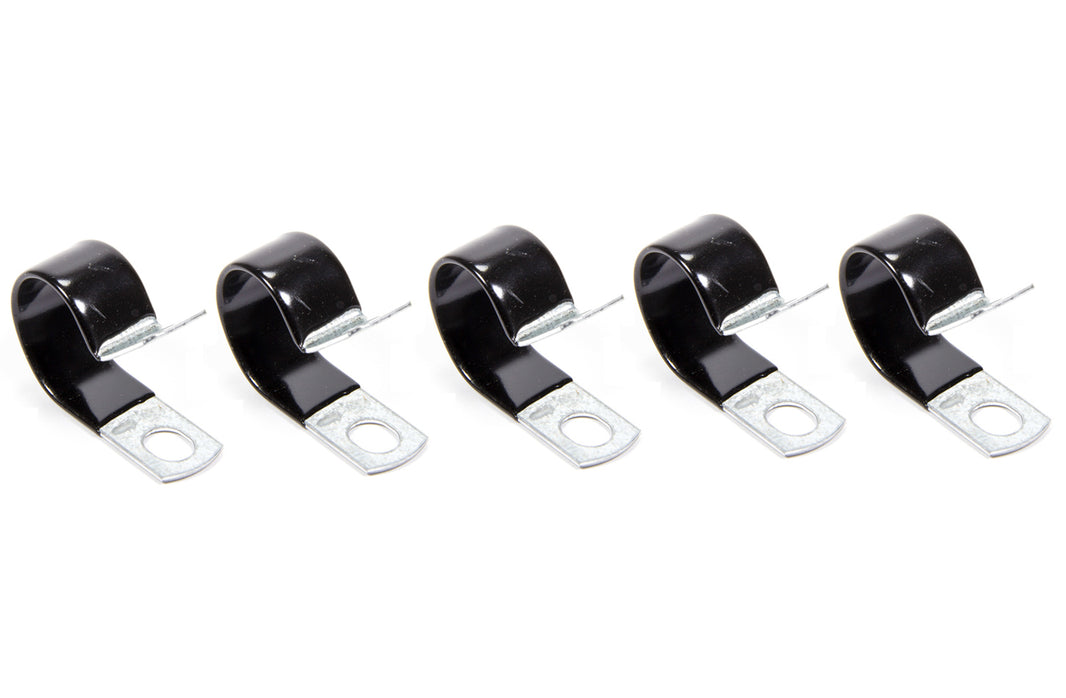 Aeroquip Adel Line Support Clamp — 0.94 in ID, Vinyl-Coated Steel, 5-Pack | FCM3488