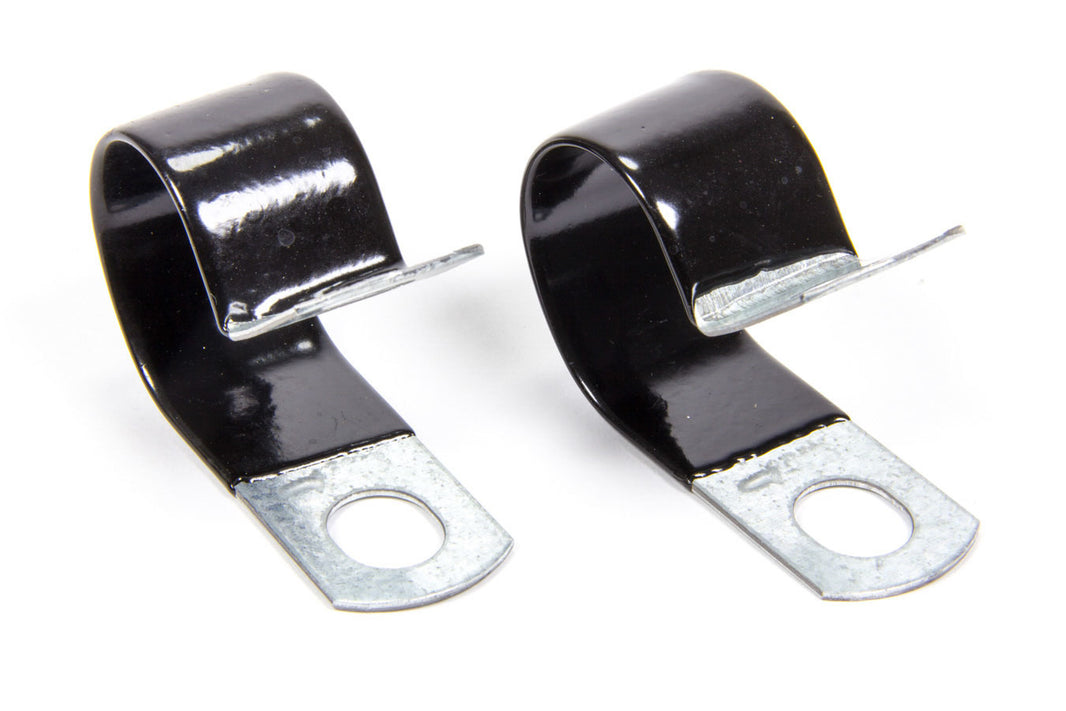 Aeroquip Adel Line Support Clamp — 1.13 in ID, Vinyl-Coated Steel, Pair | FCM3536