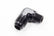 Aeroquip 90 Deg #10 to 3/8in Alum Adapter Black FCM5016