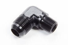Load image into Gallery viewer, Aeroquip 90 Deg #12 to 1/2in Alum Adapter Black FCM5017