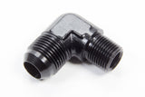 Aeroquip 90 Deg #12 to 1/2in Alum Adapter Black FCM5017