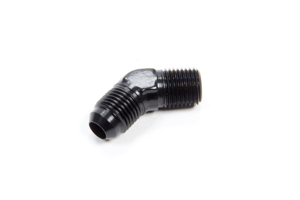 Aeroquip 45 Deg Alum #6 Flare 1/4 in Black FCM5022