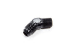 Aeroquip 45 Deg Alum #6 Flare 1/4 in Black FCM5022