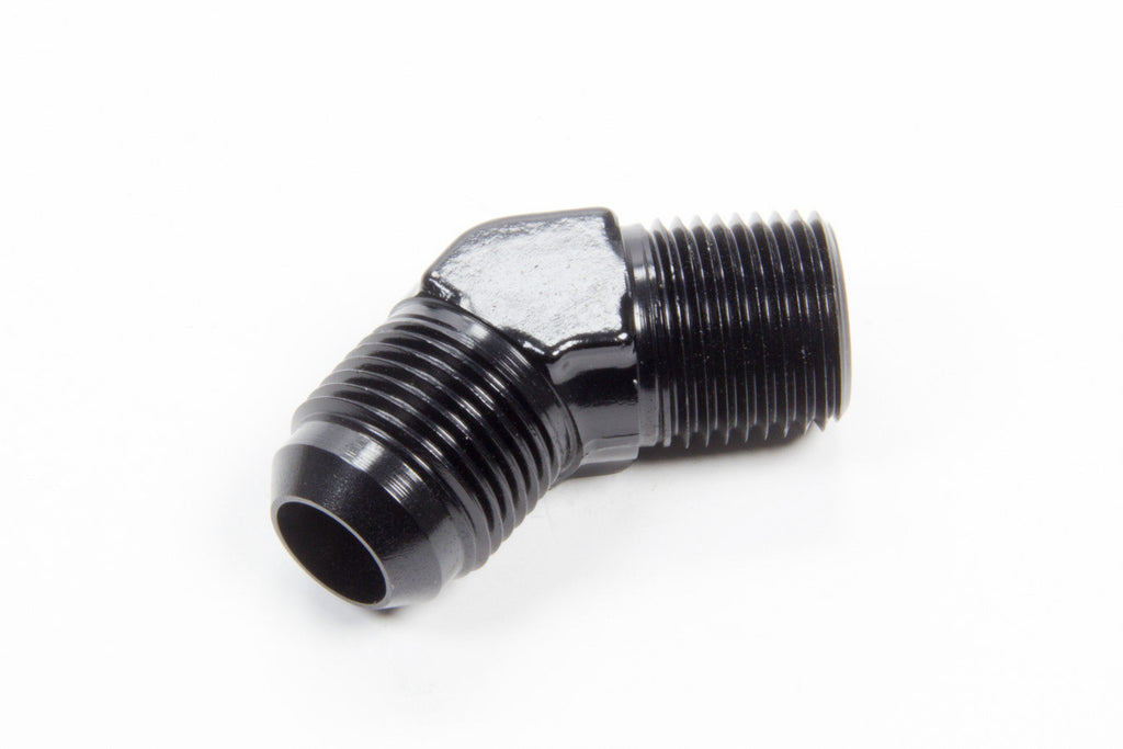 Aeroquip 45 Deg Alum #10 Flare 1/2in Black FCM5024