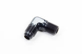 Aeroquip 90 Deg Alum #6 Flare 1/4 in Black FCM5034