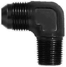 Load image into Gallery viewer, Aeroquip 90 Deg Alum #8 Flare 1/4 in Black FCM5036