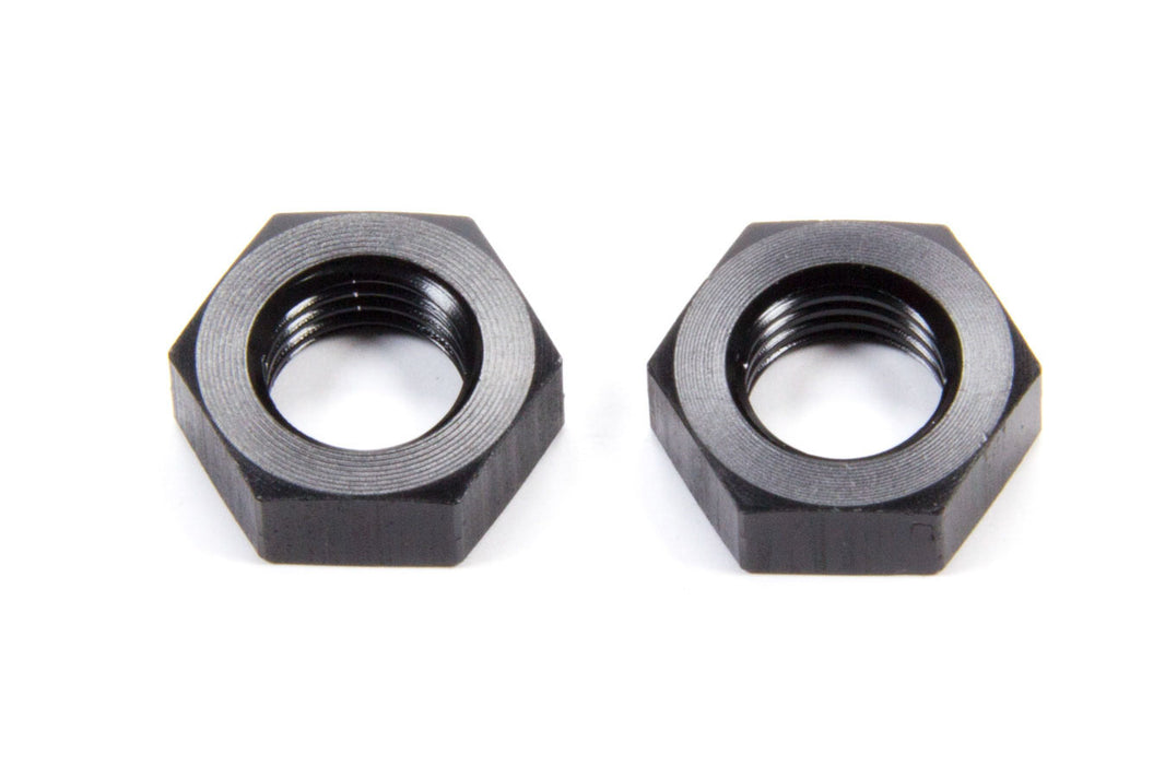 Aeroquip Aluminum AN Bulkhead Locknut — -4 AN, Black Anodized, Pair | FCM5099
