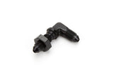Aeroquip Alum 90 Deg Bulkhead Union #3 Flare Black FCM5799